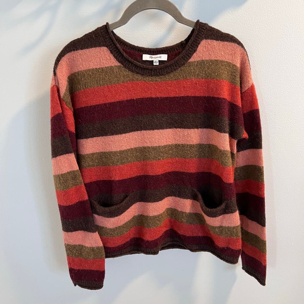 Madewell Multicolored Striped Pullover Sweater Size S